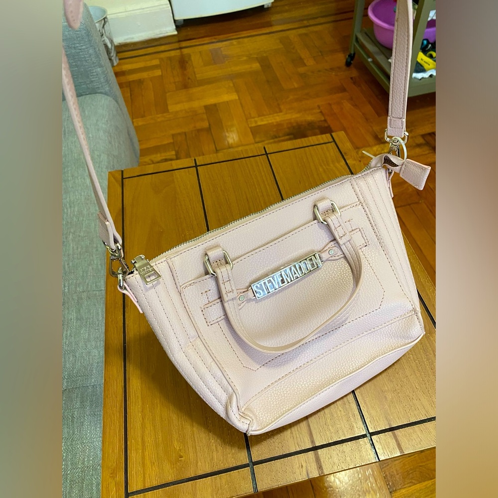 NWOT Steve Madden crossbody Clear Pink bag